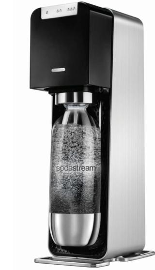 Výrobník sodové vody SodaStream Power + 1 l láhev / nerez / černá