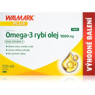 Walmark Omega-3 rybí olej 1000mg tobolky pro normální činnost srdce a mozku 180 ks