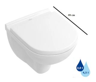 Wc závěsné Villeroy & Boch O.Novo zadní odpad 56881001