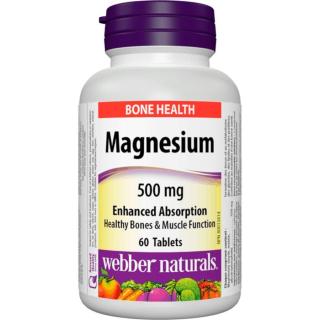 Webber Naturals Magnesium 500 mg podpora spánku a regenerace 60 tbl
