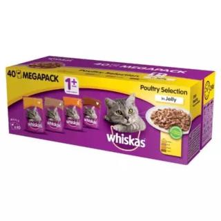 Whiskas 40-pack kapsičky - výběr drůbeže pro kočky 40 x 100 g