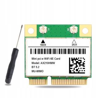 Wifi 6E AX210HMW Mini Pci-e Wifi karta 1/802 ax/Ac