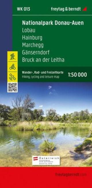 WK 013 Národní park Donau-Auen, Lobau, Hainburg, Marchegg, Gänserndorf, Bruck ad Leitha 1:50 000 / turistická mapa