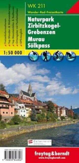 WK 211 Naturpark Zirbitzkogel-Grebenzen, Murau, Sölkpass, Wanderkarte 1:50.000/mapa