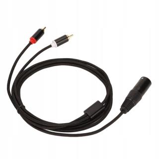 Xlr samec na 2 Rca HiFi kabel jasný signál