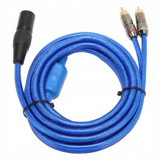 Xlr samec na duální Rca audio kabel 1 Xlr