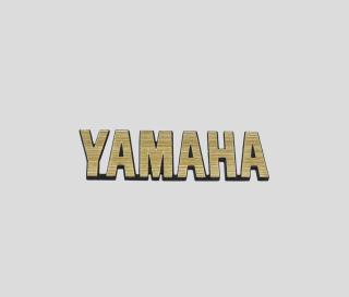 Yamaha nálepka znak 76 x 20 mm * Zlatá