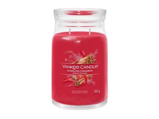 Yankee Candle Aromatická svíčka Signature sklo velké Sparkling Cinnamon 567 g