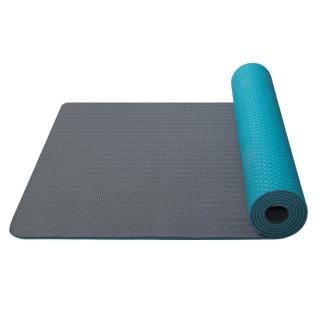 Yate YATE Yoga mat dvouvrstvá tyrkysová/šedá Podložka na cvičení