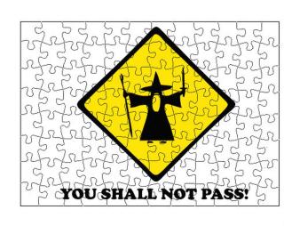 You shall not pass! Puzzle dřevěné