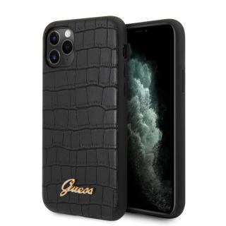 Zadní kryt Guess Croco pro Apple iPhone 11 Pro, černá