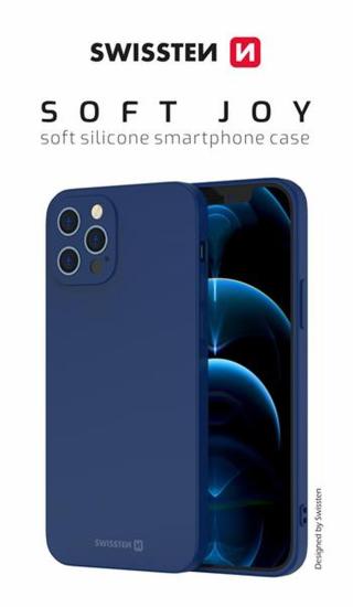 Zadní kryt Swissten Soft Joy pro Apple iPhone 13 mini, modrá