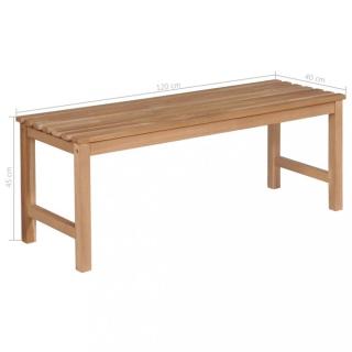 Zahradní lavice teak Dekorhome 120 cm,Zahradní lavice teak Dekorhome 120 cm