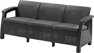 Zahradní pohovka Allibert Corfu Love Seat MAX - Graphite