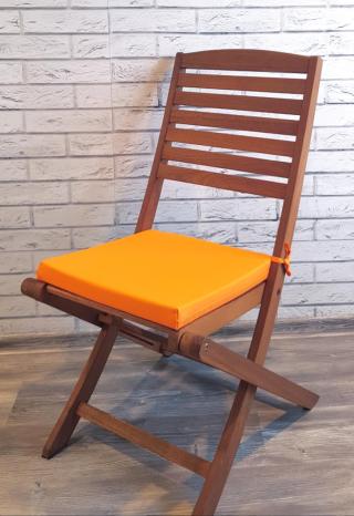 Zahradní sedák na židli GARDEN pomerančová 40x40 cm  Mybesthome