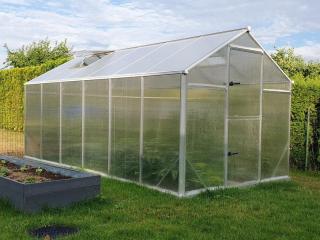 Zahradní skleník Gampre SANUS PRO XL-11, hliník, 6 mm