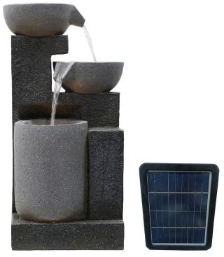 Zahradní solární fontána EmaHome SF-16 / polyresin / 36 x 31 x 70,5 cm