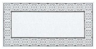 Žakárový ubrus - běhoun COTTBUS různé rozměry bílá MyBestHome Rozměr: 60x120 cm