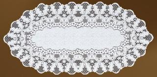 Žakárový ubrus - běhoun ILLAY různé rozměry bílá MyBestHome Rozměr: 50x110 cm