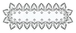 Žakárový ubrus - běhoun ROZALIA 50x120 cm bílá MyBestHome