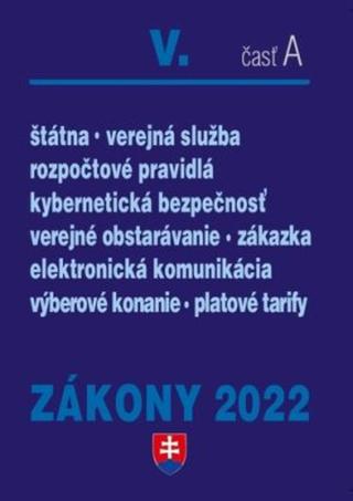 Zákony V-A/2022 – verejná správa