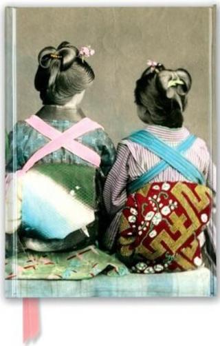 Zápisník Japanese Dancers Wearing Traditional Kimonos