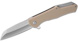 Zavírací nůž Jarosz Wharncliffe KA-BAR®  – Šedá čepel - Stone Wash, Tan