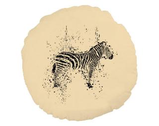 Zebra Kulatý polštář