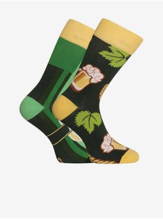 Zelené unisex veselé ponožky Dedoles Lahvové pivo