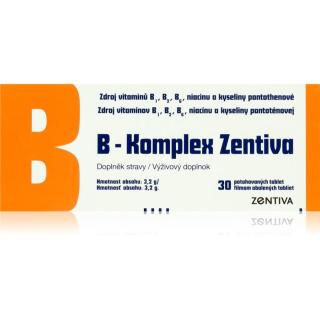 Zentiva B-Komplex tablety pro normální činnost nervové soustavy a krásnou pleť 30 tbl