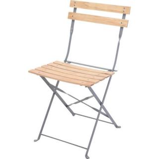 Židle hranatá dřev a kov
