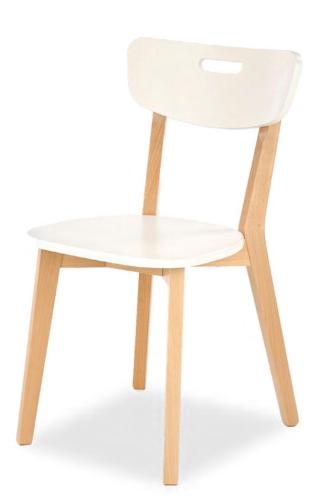 Židle Niko - masiv a MDF Barva korpusu: Bílá