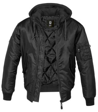 Zimní bunda MA1 Sweat Hooded Brandit® – Černá