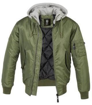 Zimní bunda MA1 Sweat Hooded Brandit® – Olive Green