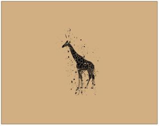 Žirafa Dárkový balící papír