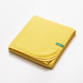 Žlutá deka United Colors of Benetton 100% bavlna / 140 x 190 cm