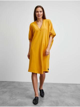 Žluté volné šaty METROOPOLIS by ZOOT.lab Vanity