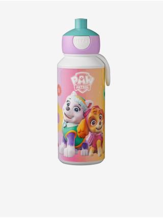 Žluto-růžová vzorovaná lahev pro děti Mepal Campus Paw Patrol Girls