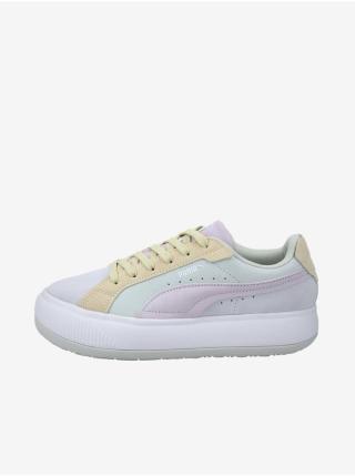 Žluto-šedé dámské tenisky se semišovými detaily Puma Suede Mayu