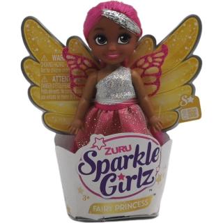 Zuru Sparkle Girlz Winter Princess šaty s křídly-růžové vlasy